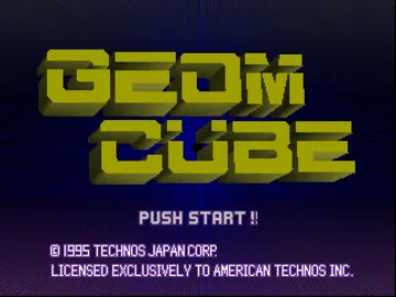 Geom Cube (US) screen shot title